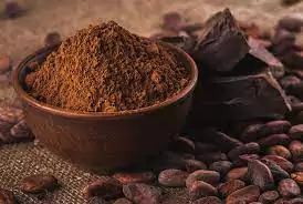 Cacao powder in bowl