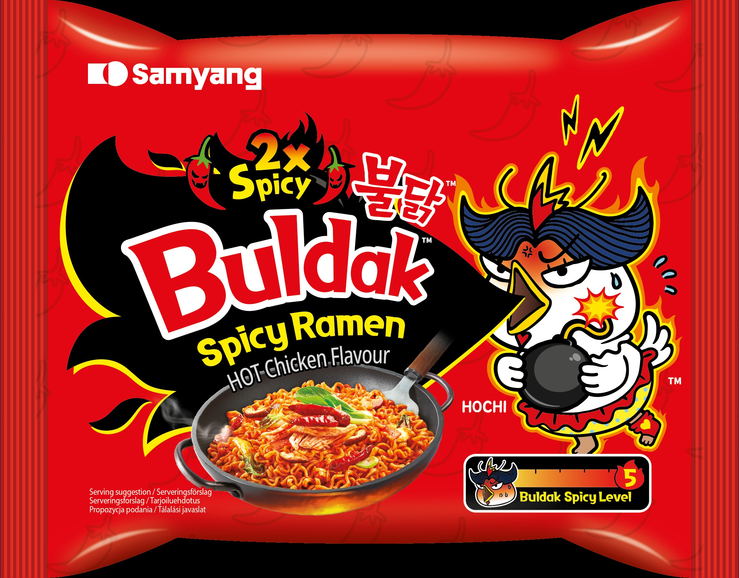 BULDAK RAMEN 2X SPICY Flavour Pouch 140g_front
